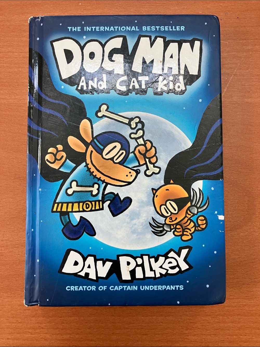 Scholastic Dog Man And Cat Kid Blue Book by Dav Pilkey
